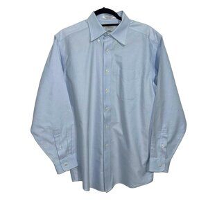 L.L.Bean Wrinkle Resistant Light Blue Long Sleeve CollarDress Shirt Sz 15 1/2-33